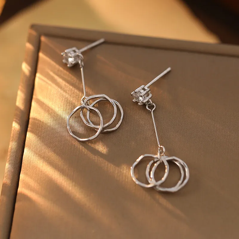 Fan Xing As Season S925 Silver Stud Earrings Women's-3