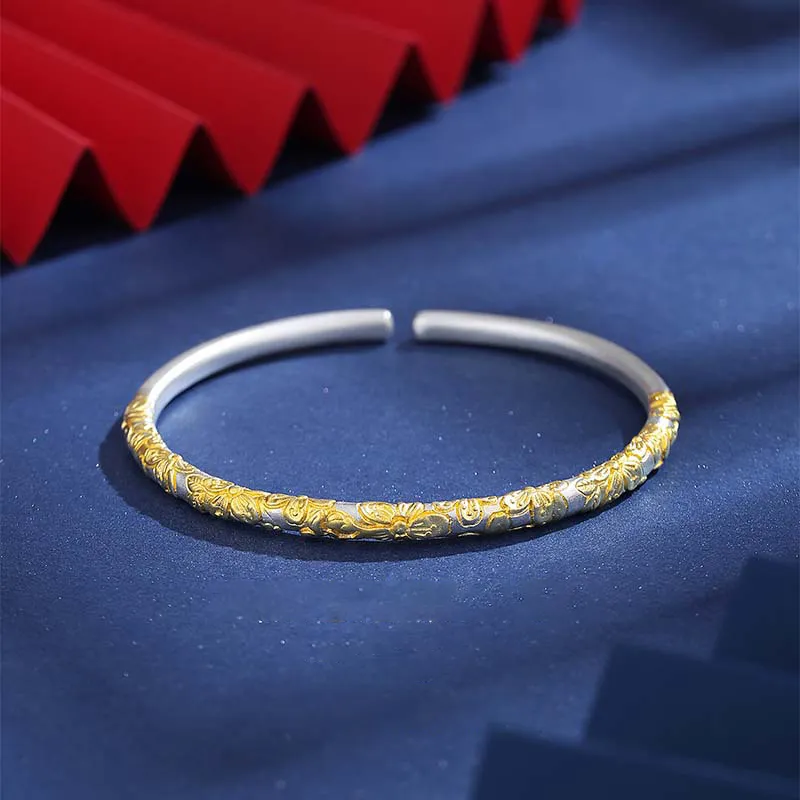 Fan Xing As Season 999 Fine Silver Sterling Silver Bracelets Women's-4