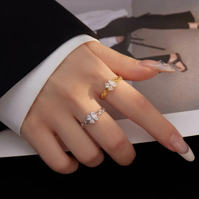 Fan Xing As Season S925 Silver Rings Women's-1