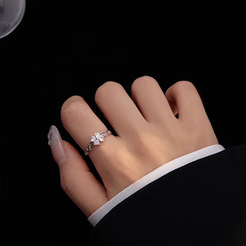 Fan Xing As Season S925 Silver Rings Women's-2