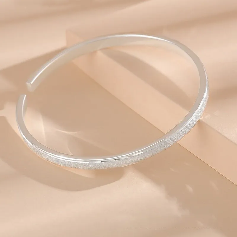 Fan Xing As Season 999 Fine Silver Bangles Women's-3