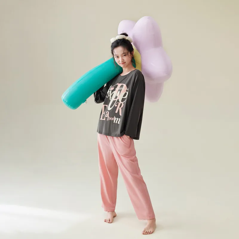 Aannsfam Pajama Set Women's Whale Gray-1