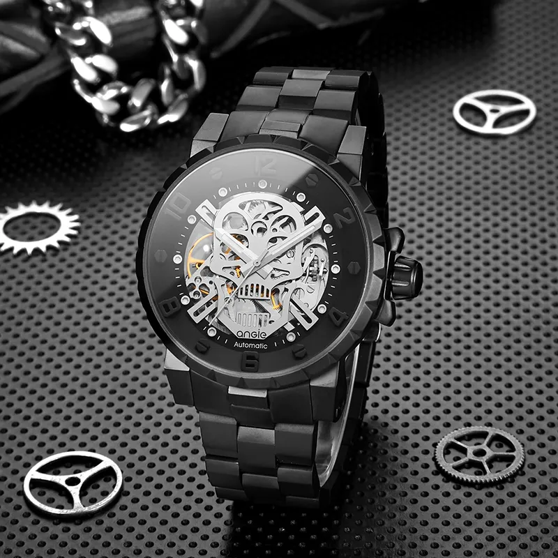 ANGIE PRESENT WATCH Men SKULL Watch-6