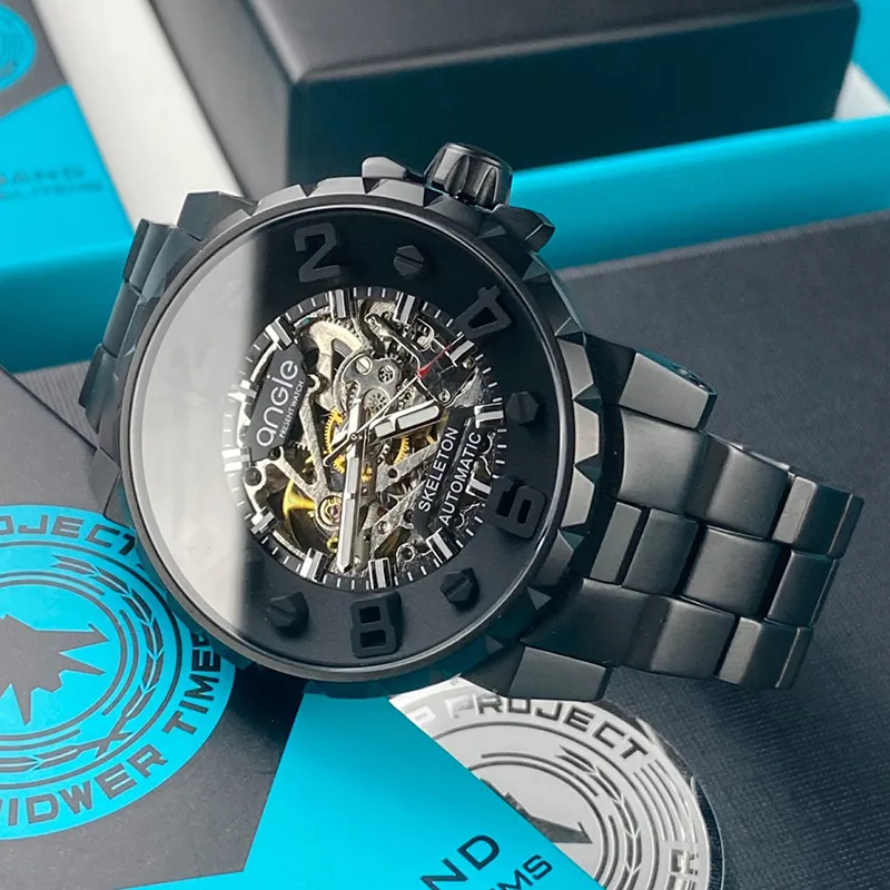 ANGIE PRESENT WATCH Men Skeleton Watch-1