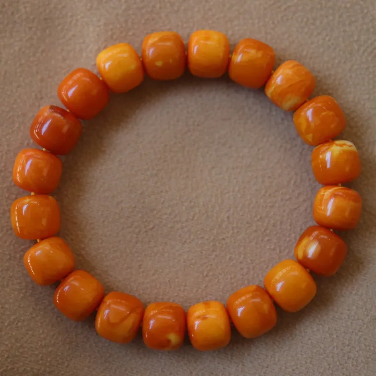 Xiangyan Amber Beeswax Fine Jade Bracelets Unisex-1