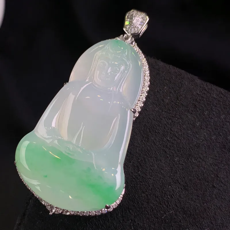 Xiangyan Ice Glutinous Jadeite Necklaces Unisex-1