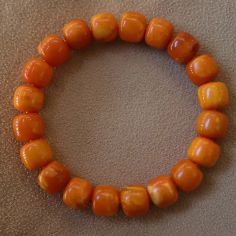 Xiangyan Amber Beeswax Fine Jade Bracelets Unisex-3