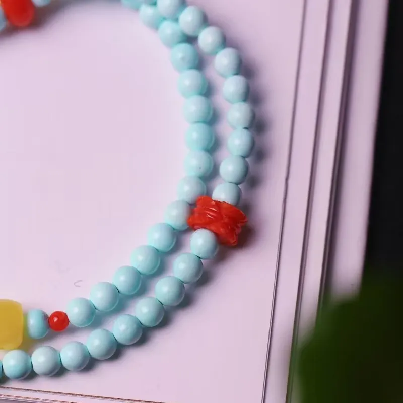 Xiangyan Turquoise Fine Jade Bracelets Unisex-4