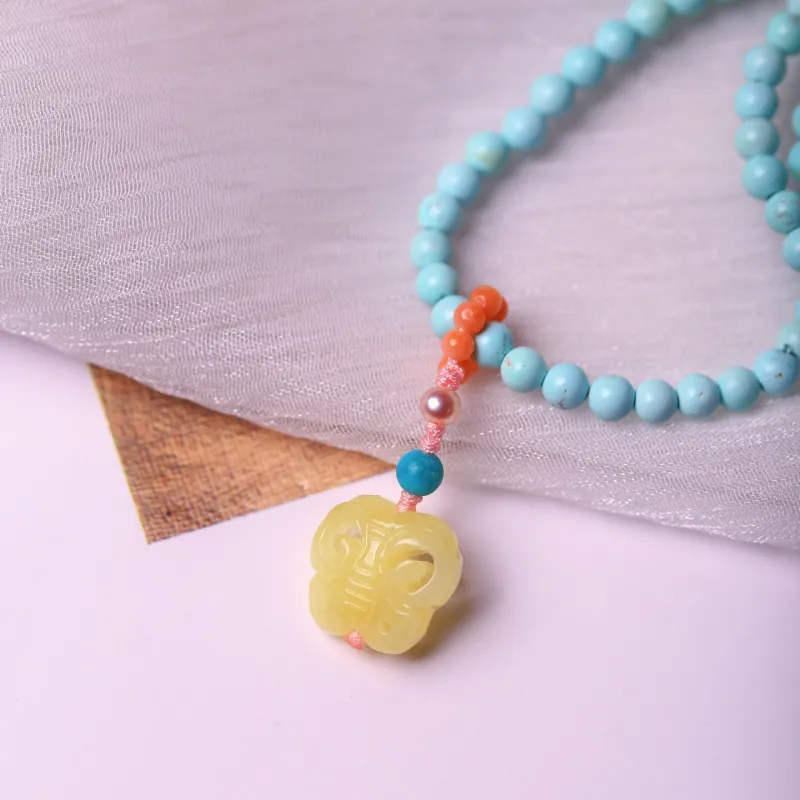 Xiangyan Turquoise Fine Jade Bracelets Unisex-3
