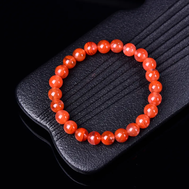 Xiangyan Southern Red Agate Fine Jade Bracelets Unisex-1