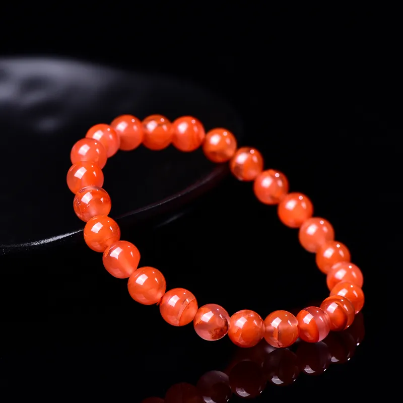 Xiangyan Southern Red Agate Fine Jade Bracelets Unisex-2