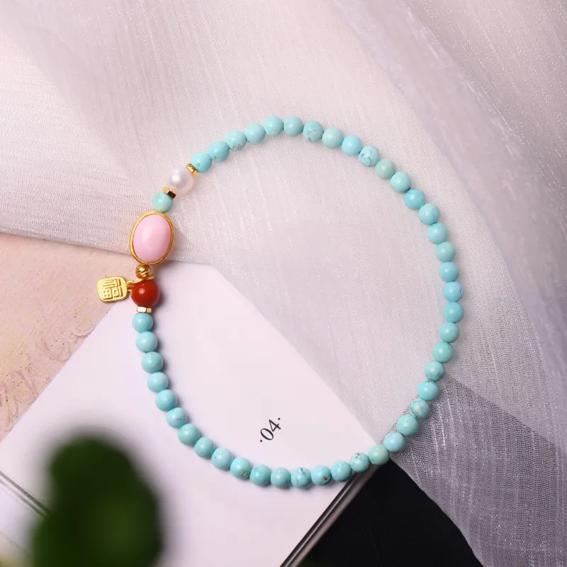 Xiangyan Turquoise Fine Jade Bracelets Unisex-1