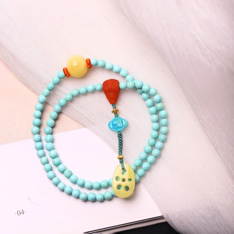 Xiangyan Turquoise Fine Jade Bracelets Unisex-2