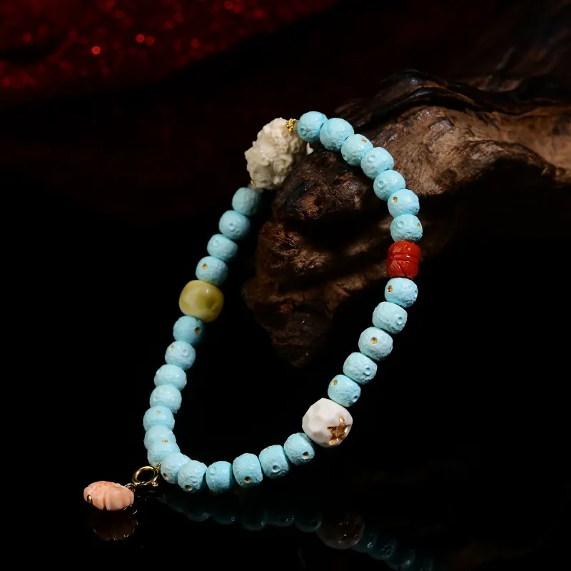 Xiangyan Turquoise Fine Jade Bracelets Unisex-5