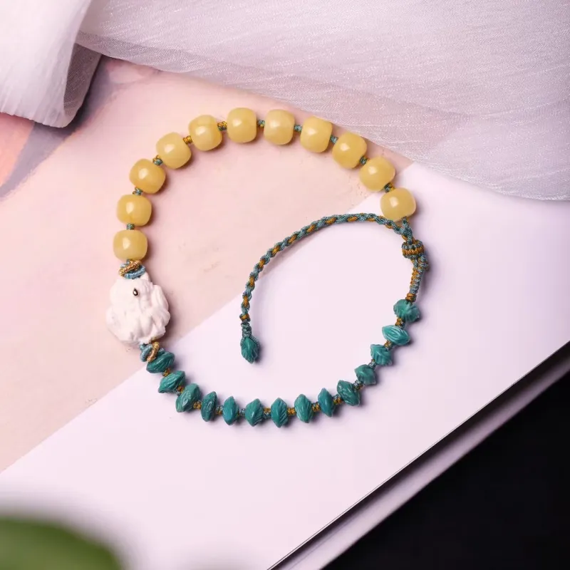 Xiangyan Turquoise Fine Jade Bracelets Unisex-2