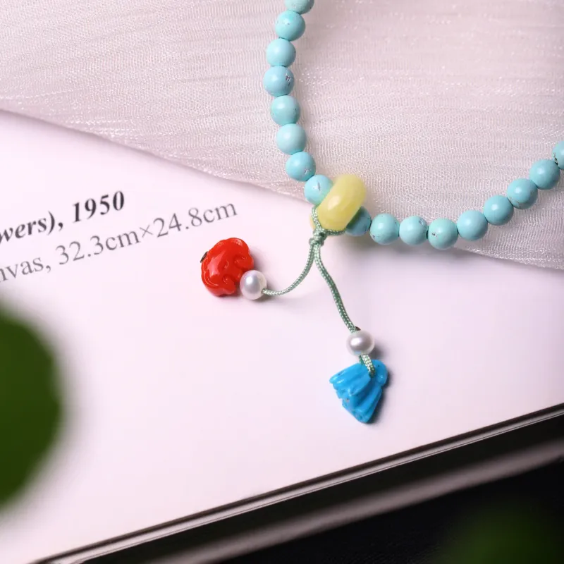 Xiangyan Turquoise Fine Jade Bracelets Unisex-2