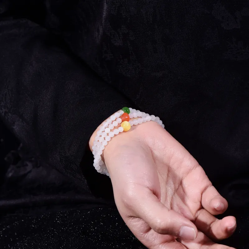 Xiangyan Hetian Jade Bracelets White Jade Unisex-1