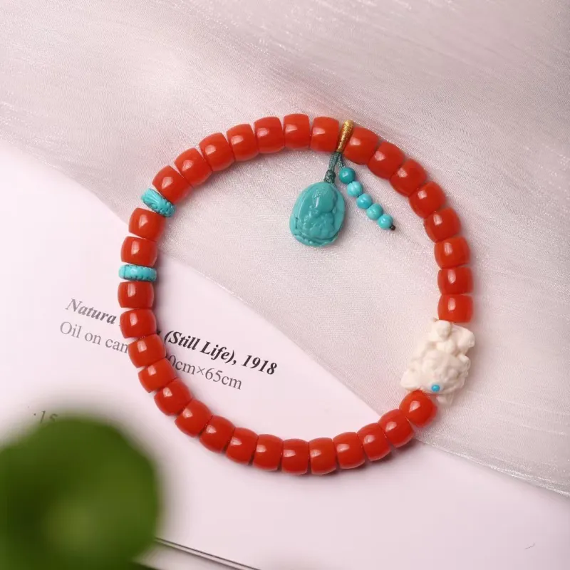 Xiangyan Southern Red Agate Fine Jade Bracelets Unisex-3