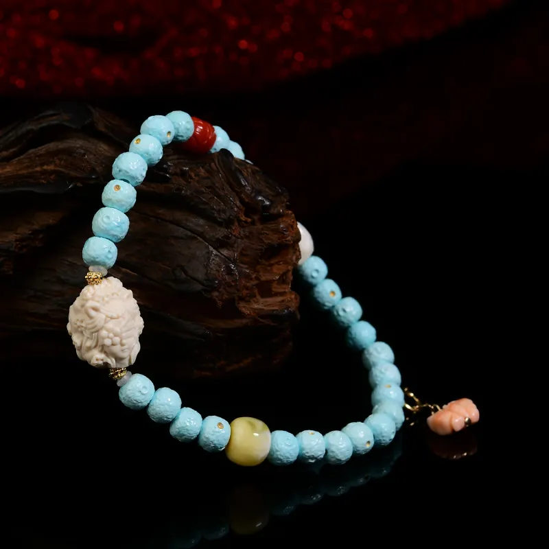 Xiangyan Turquoise Fine Jade Bracelets Unisex-4
