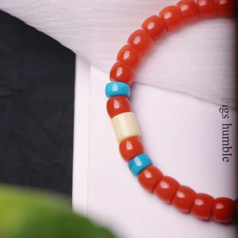 Xiangyan Southern Red Agate Fine Jade Bracelets Unisex-2