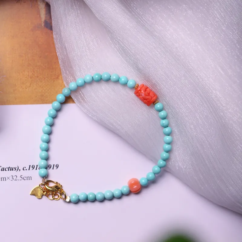 Xiangyan Turquoise Fine Jade Bracelets Unisex-3