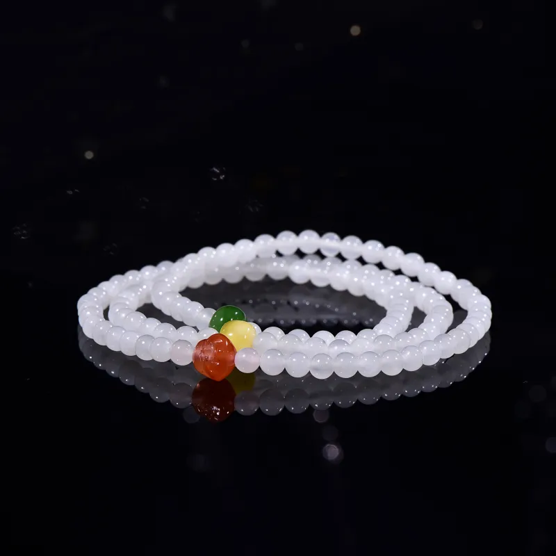 Xiangyan Hetian Jade Bracelets White Jade Unisex-3