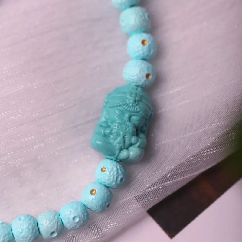 Xiangyan Turquoise Fine Jade Bracelets Unisex-4
