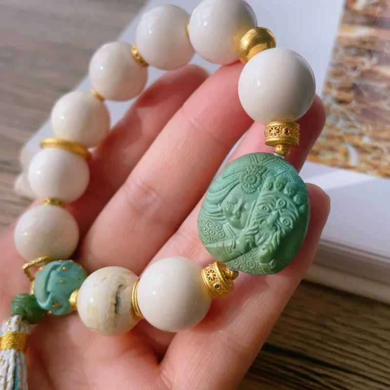 Xiangyan Natural Mammoth Bracelets Unisex-5