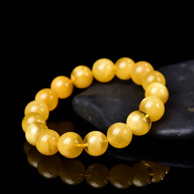 Xiangyan Beeswax Amber Premium Jade Unisex-9