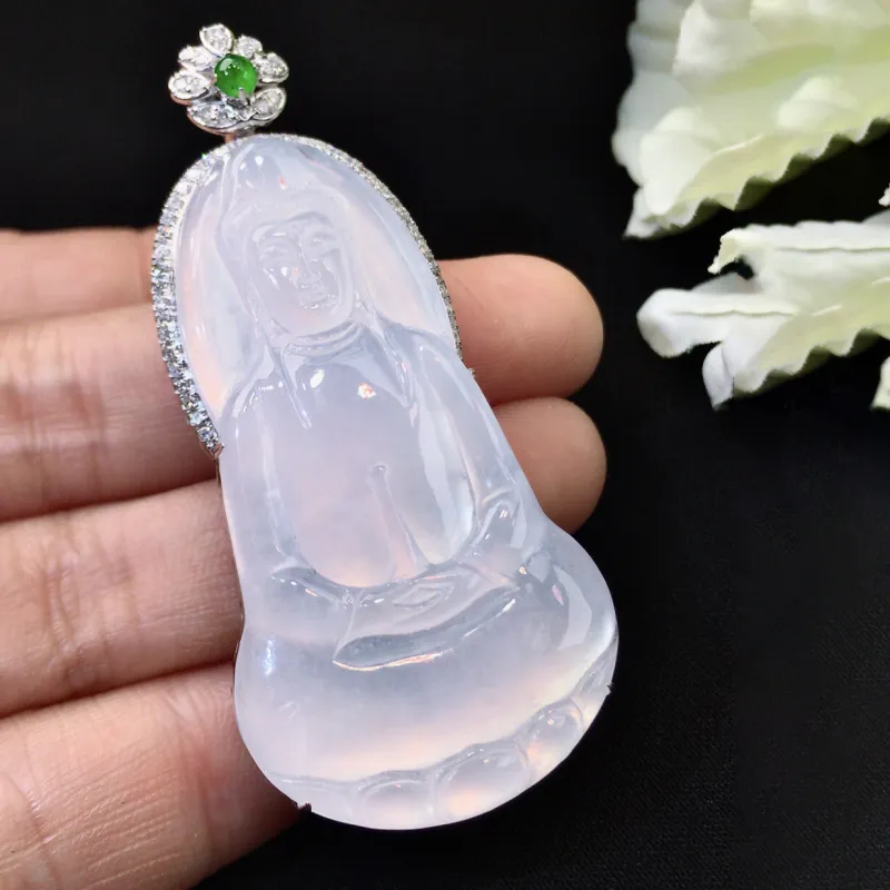 Xiangyan Ice Type Jadeite Necklaces Unisex-2