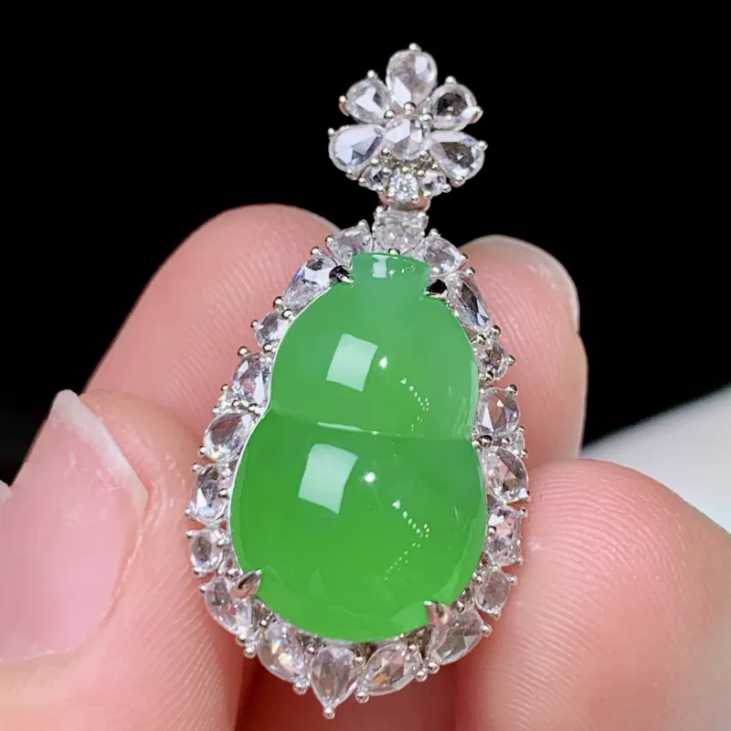 Xiangyan Ice Glutinous Jadeite Necklaces Women's-2