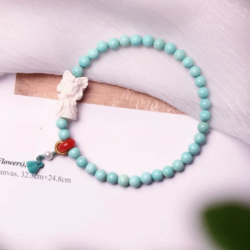 Xiangyan Turquoise Fine Jade Bracelets Unisex-2
