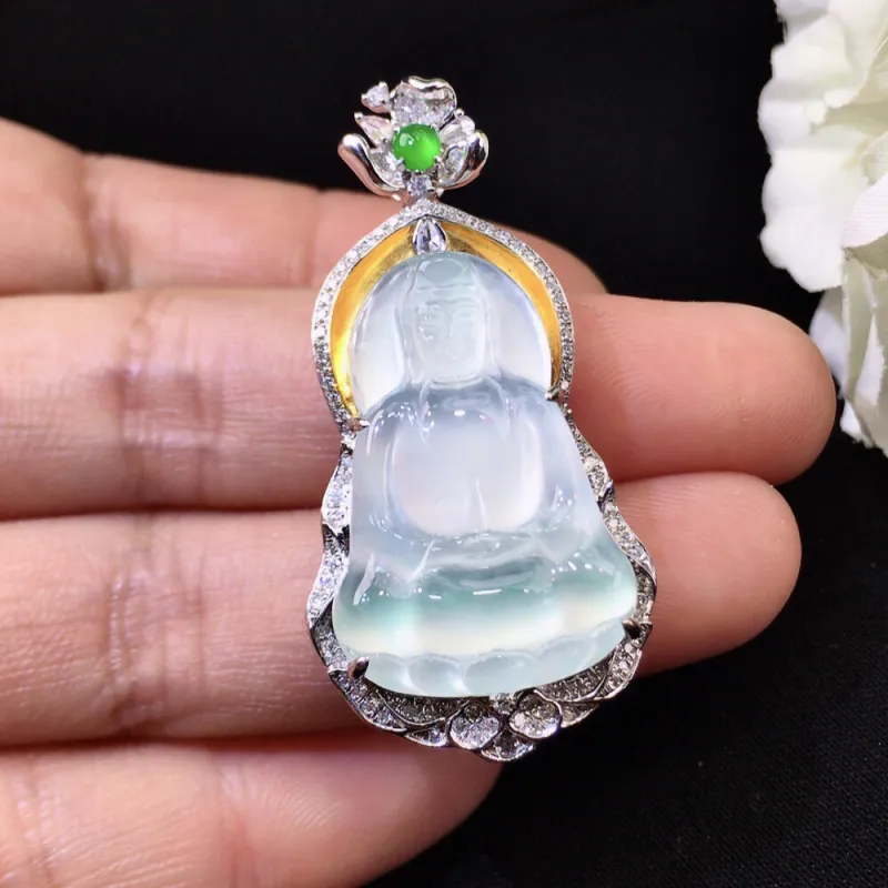 Xiangyan Ice Type Jadeite Necklaces Unisex-2