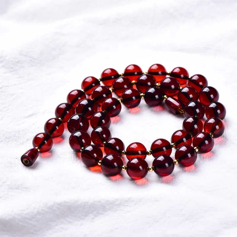 Xiangyan Amber Beeswax Fine Jade Necklaces Women's-6
