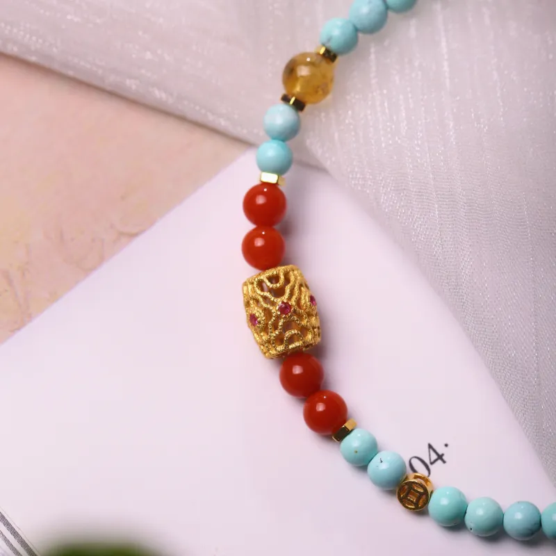 Xiangyan Turquoise Fine Jade Bracelets Unisex-4