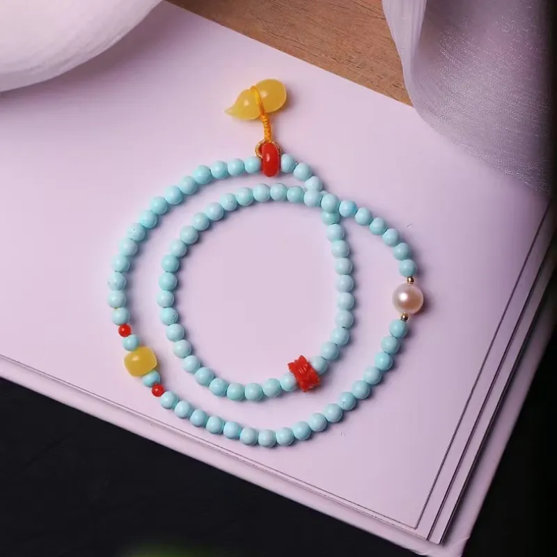 Xiangyan Turquoise Fine Jade Bracelets Unisex-3