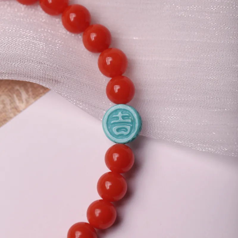 Xiangyan Southern Red Agate Fine Jade Bracelets Unisex-3