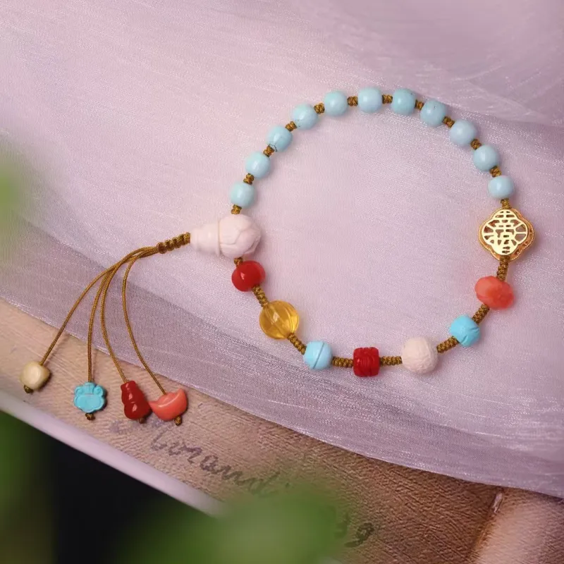 Xiangyan Turquoise Fine Jade Bracelets Unisex-1