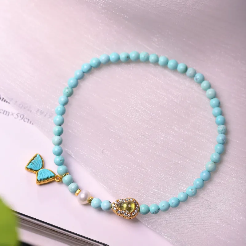 Xiangyan Turquoise Fine Jade Bracelets Unisex-1