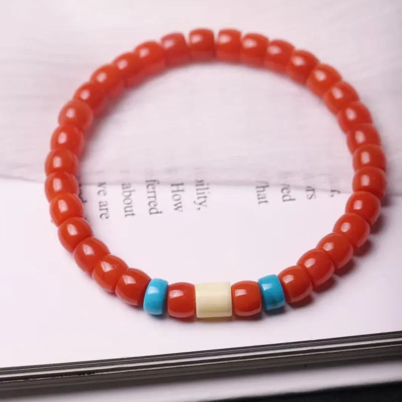 Xiangyan Southern Red Agate Fine Jade Bracelets Unisex-5