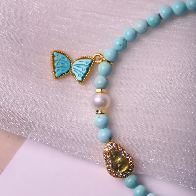 Xiangyan Turquoise Fine Jade Bracelets Unisex-3