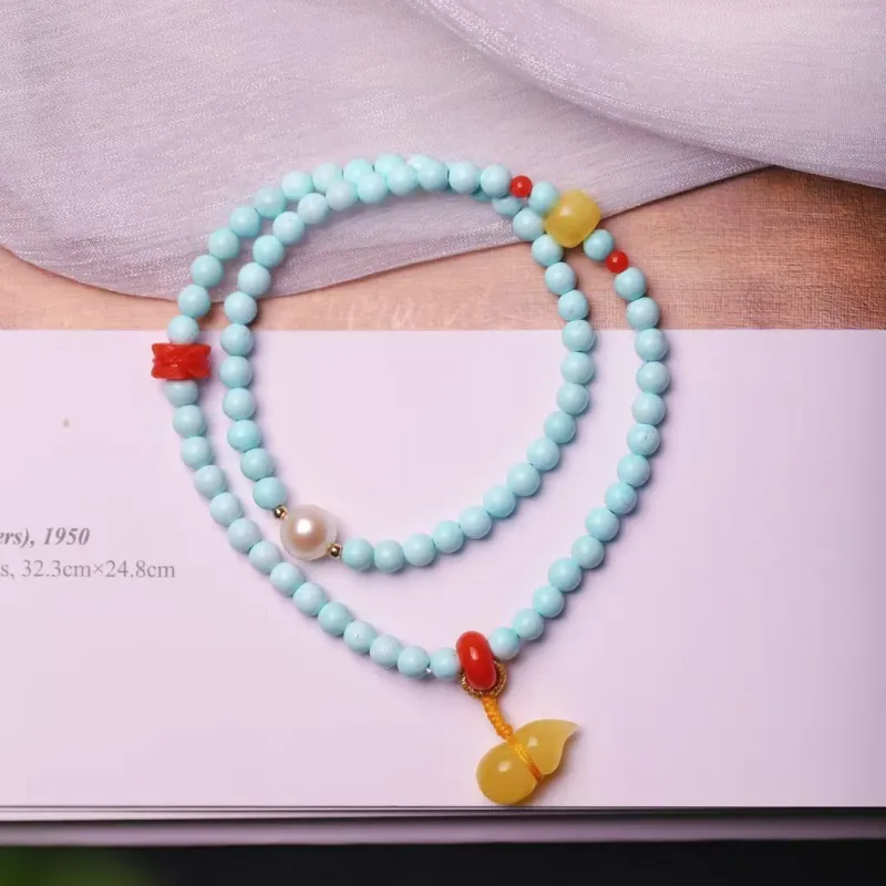 Xiangyan Turquoise Fine Jade Bracelets Unisex-5