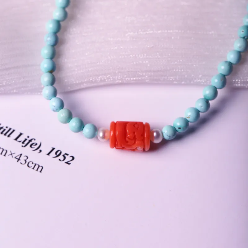 Xiangyan Turquoise Fine Jade Bracelets Unisex-5