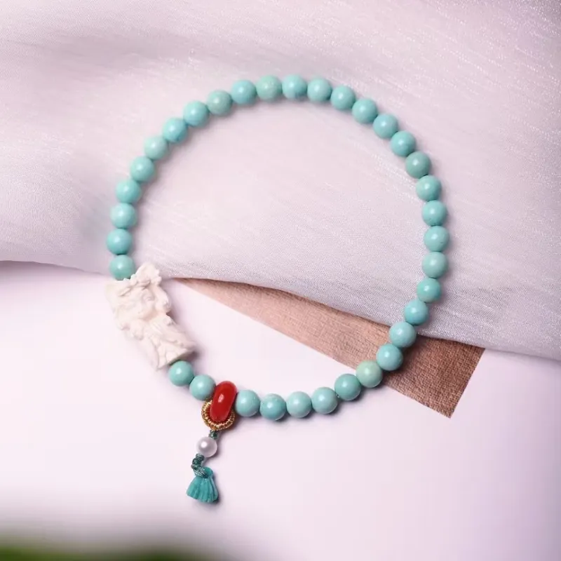 Xiangyan Turquoise Fine Jade Bracelets Unisex-1