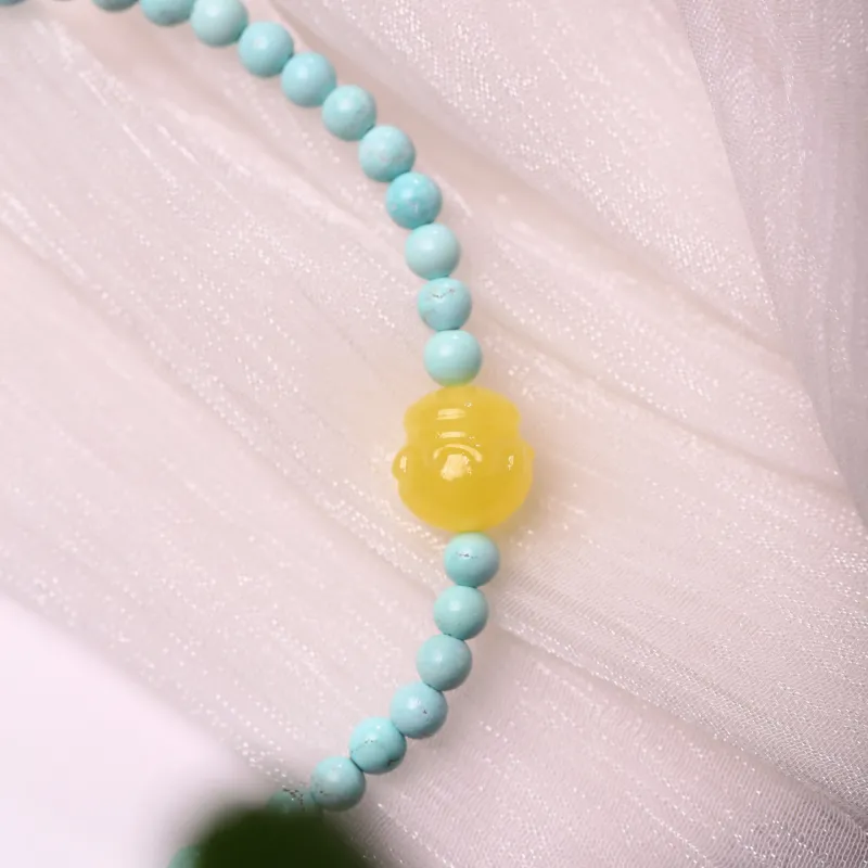 Xiangyan Amber Beeswax Fine Jade Bracelets Unisex-4