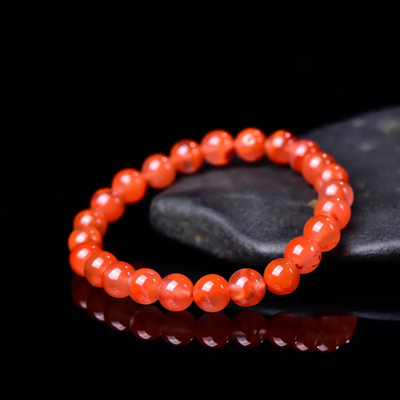 Xiangyan Southern Red Agate Fine Jade Bracelets Unisex-6