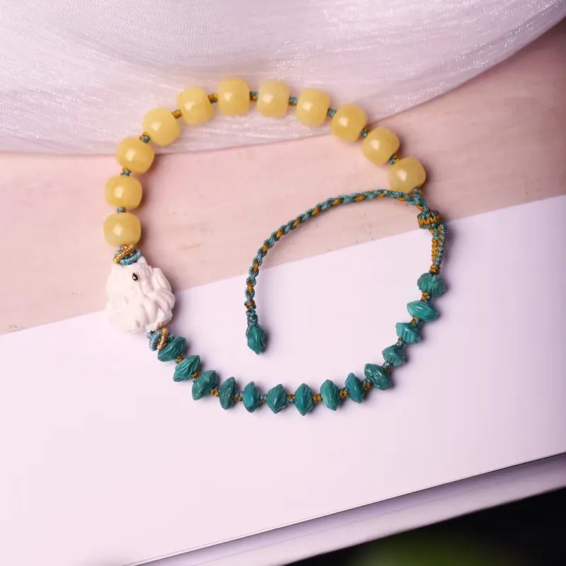 Xiangyan Turquoise Fine Jade Bracelets Unisex-1