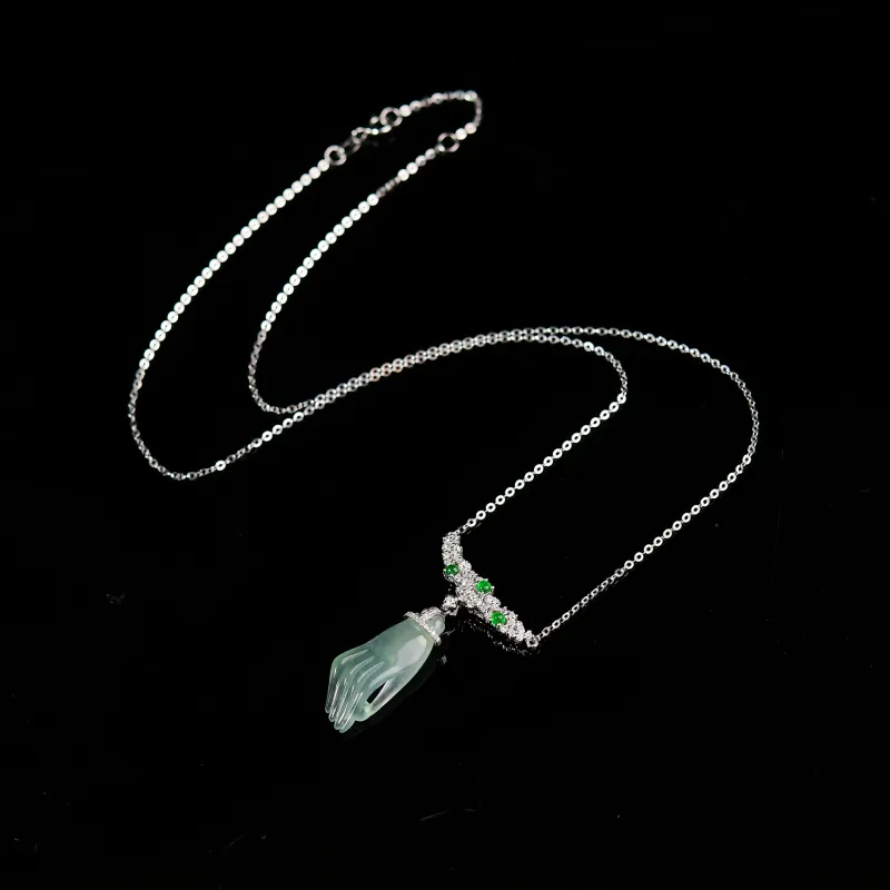 Xiangyan Ice Glutinous Jadeite Necklaces Women's-6