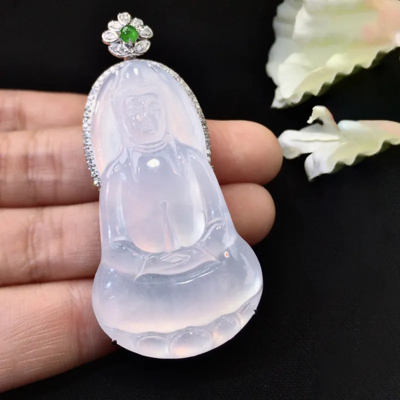 Xiangyan Ice Type Jadeite Necklaces Unisex-3