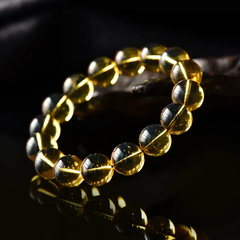 Xiangyan Amber Beeswax Fine Jade Bracelets Unisex-5